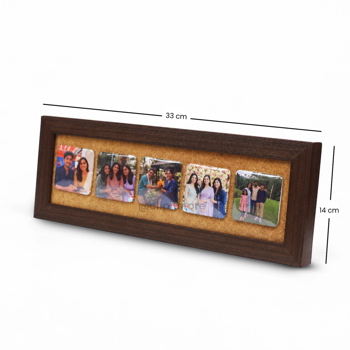 Wooden Magnet Photo Frame (5 Photos)
