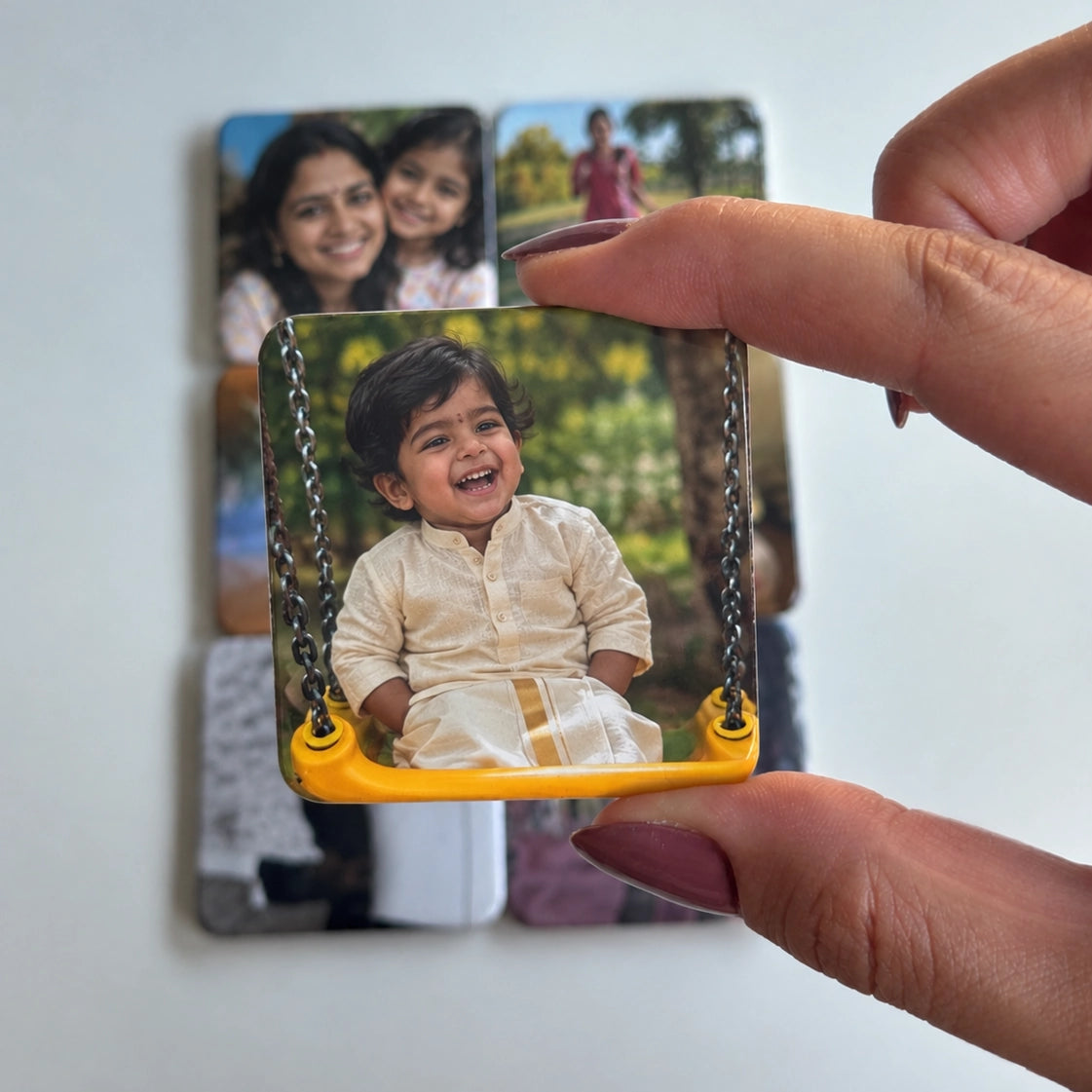Custom Square Fridge Photo Magnets